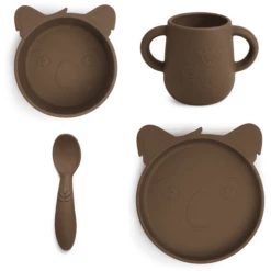 Nuuroo Set Di Stoviglie Lykke Koala 4 Pezzi, Ghiandaia