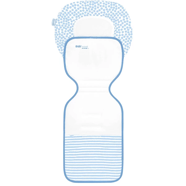 Odenwälder Supporto Passeggino Estivo Ergonomico Babycool , Stripes Bleu 3 Odenwälder Supporto Passeggino Estivo Ergonomico Babycool , Stripes Bleu