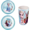 P:os Set Piatti Colazione Frozen, 3 Pezzi