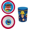 P:os Set Piatti Colazione Pompiere Sam, 3 Pezzi -Negozio online Pink Or Blue p os set piatti colazione pompiere sam 3 pezzi a329839