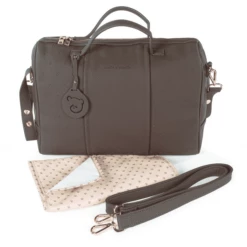 Pasito A Pasito Borsa Fasciatoio Per Pannolini - Marrone Con Stelle