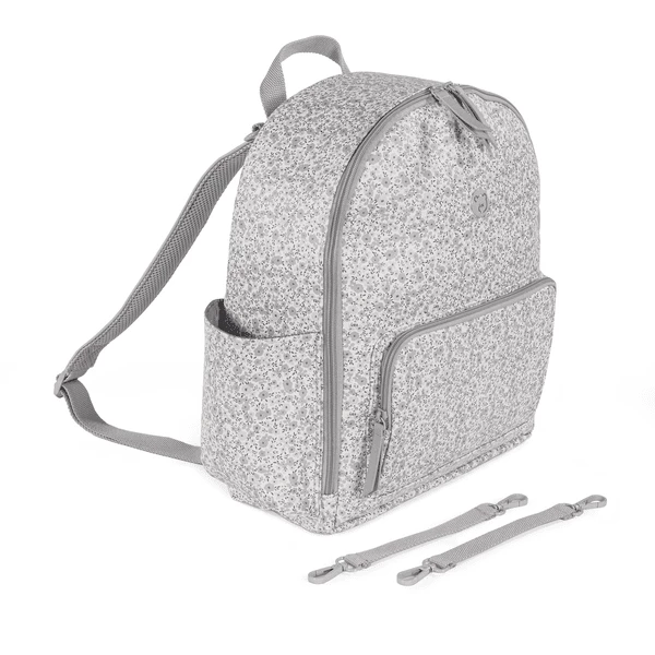 Pasito A Pasito Zaino Fasciatoio Porta Pannolini - Grigio Con Fiori 3 Pasito A Pasito Zaino Fasciatoio Porta Pannolini - Grigio Con Fiori