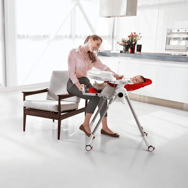 Peg Perego Seggiolone Prima Pappa Follow Me - Arancione 5 Peg Perego Seggiolone Prima Pappa Follow Me - Arancione - immagine 3