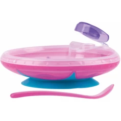 Nuby Piastra Riscaldante Nûby Con Base Ad Aspirazione In Rosa