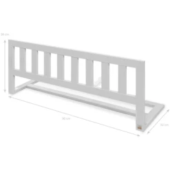 Pinolino Sponda Di Protezione Classic, Grigio Opaco 90 Cm -Negozio online Pink Or Blue pinolino sponda di protezione classic grigio opaco 90 cm a411702 2