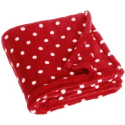 Playshoes Coperta In Pile 75x100cm A Pois Rosso -Negozio online Pink Or Blue playshoes coperta in pile 75x100cm a pois rosso a237053 1