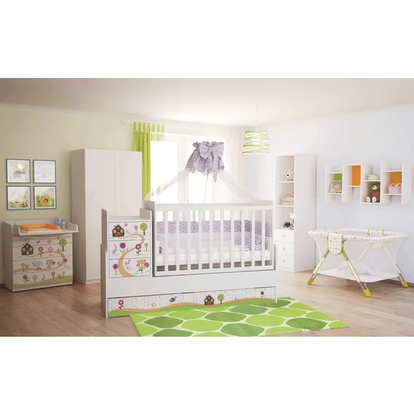 Polini Kids Baby Fasciatoio Simple 1580 Bianco Con Casetta Pan Di Zenzero 5 Polini Kids Baby Fasciatoio Simple 1580 Bianco Con Casetta Pan Di Zenzero - immagine 3