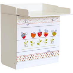 Polini Kids Baby Fasciatoio Simple 1580 Bianco Con Gatti -Negozio online Pink Or Blue polini kids baby fasciatoio simple 1580 bianco con gatti a266958 2