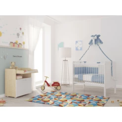 Polini Kids Fasciatoio Simple 1270 Acero-bianco -Negozio online Pink Or Blue polini kids fasciatoio simple 1270 acero bianco a266502 4