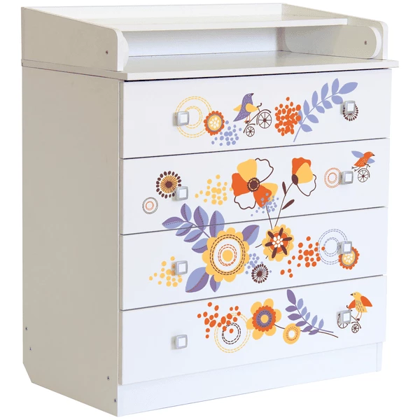 Polini Kids Fasciatoio Simple 1580 Bianco Floreale 7 Polini Kids Fasciatoio Simple 1580 Bianco Floreale - immagine 5