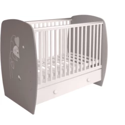 Polini Kids Lettino French 710 Amis Grigio/bianco -Negozio online Pink Or Blue polini kids lettino french 710 amis grigio bianco a273780 2