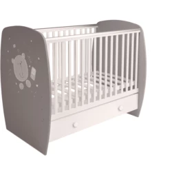 Polini Kids Lettino French 710 Teddy Grigio/bianco -Negozio online Pink Or Blue polini kids lettino french 710 teddy grigio bianco a273782 2