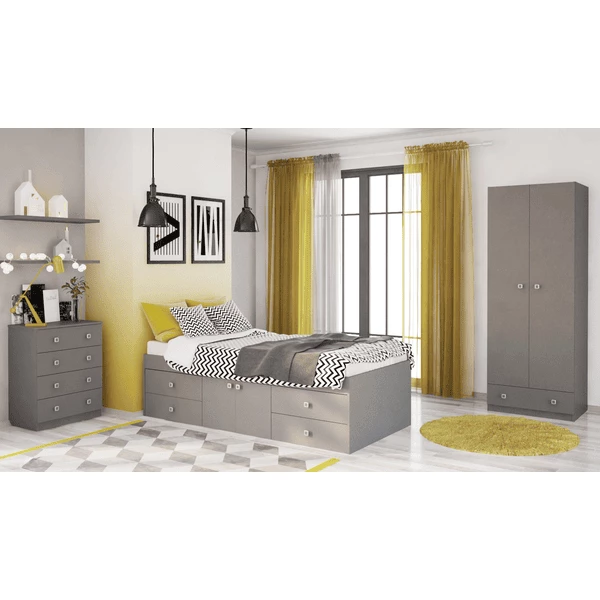 Polini Kids Lettino Singolo Simple 3100 Grigio 7 Polini Kids Lettino Singolo Simple 3100 Grigio - immagine 5
