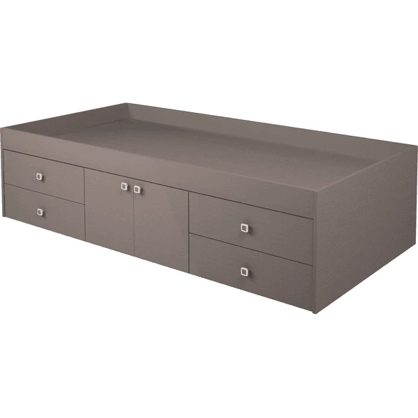 Polini Kids Lettino Singolo Simple 3100 Grigio 3 Polini Kids Lettino Singolo Simple 3100 Grigio