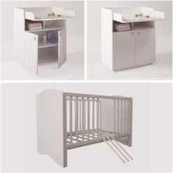 Polini Kids Set Lettino + Fasciatoio Simple Bianco 2 Pezzi 8 Polini Kids Set Lettino + Fasciatoio Simple Bianco 2 Pezzi -Negozio online Pink Or Blue polini kids set lettino fasciatoio simple bianco 2 pezzi a283950 1