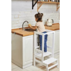 Polini Torre Di Apprendimento Montessoriana Step - Bianco -Negozio online Pink Or Blue polini torre di apprendimento montessoriana step bianco a399698 1