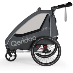 Qeridoo® Rimorchio Per Bici QUPA 1 Grigio -Negozio online Pink Or Blue qeridoo rimorchio per bici qupa 1 grigio a337816 4
