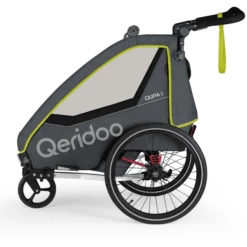 Qeridoo® Rimorchio Per Bici QUPA 1 Lime -Negozio online Pink Or Blue qeridoo rimorchio per bici qupa 1 lime a337818 4