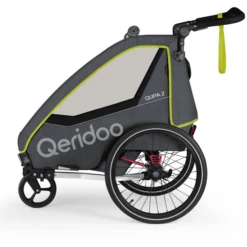 Qeridoo® Rimorchio Per Bici QUPA 2 Lime