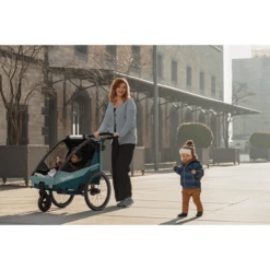 Qeridoo ® Rimorchio Per Bicicletta Per Bambini Sportrex 2 Edizione Limitata, Blu Minerale -Negozio online Pink Or Blue qeridoo rimorchio per bicicletta per bambini sportrex 2 edizione limitata blu minerale a412099 2