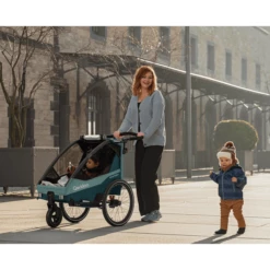 Qeridoo® Rimorchio Per Bicicletta Sportrex2 Limited Edition Mineral Blue -Negozio online Pink Or Blue qeridoo rimorchio per bicicletta sportrex2 limited edition mineral blue a337815 3