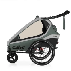 Qeridoo® Rimorchio Per Biciclette Kidgoo1 Ivy Green -Negozio online Pink Or Blue qeridoo rimorchio per biciclette kidgoo1 ivy green a337808 3