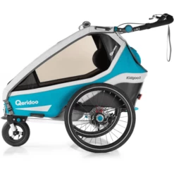 Qeridoo ® Rimorchio Per Biciclette Kidgoo1 Sport Petrol -Negozio online Pink Or Blue qeridoo rimorchio per biciclette kidgoo1 sport petrol a286700 2