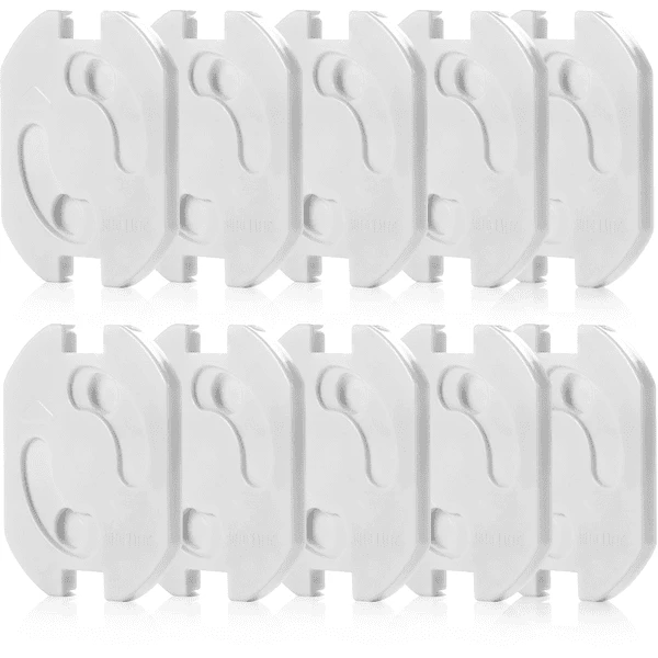 Reer Protezioni Adesive Per Prese, 10 Pezzi Bianco 3 Reer Protezioni Adesive Per Prese, 10 Pezzi Bianco