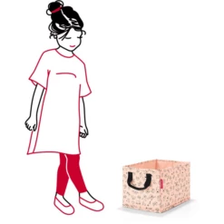 Reisenthel® Box Portaoggetti Per Bambini Cats And Dogs Rosa -Negozio online Pink Or Blue reisenthel box portaoggetti per bambini cats and dogs rosa a262869 1
