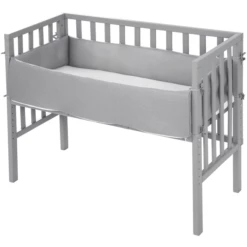 Roba 2in1 Lettino Co-sleeping Regolabile In Altezza, Safe Asleep, Grigio Scuro -Negozio online Pink Or Blue roba 2in1 lettino co sleeping regolabile in altezza safe asleep grigio scuro a308688 4
