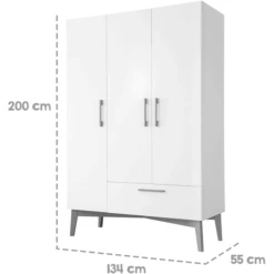 Roba Armadio A 3 Ante Mika -Negozio online Pink Or Blue roba armadio a 3 ante mika a396343 2