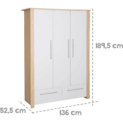 Roba Armadio Matilda, 3 Ante -Negozio online Pink Or Blue roba armadio matilda 3 ante a317521 3