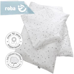 Roba Biancheria Da Letto 2 Pezzi Star Charm Grigio 100 X 135 Cm -Negozio online Pink Or Blue roba biancheria da letto 2 pezzi star charm grigio 100 x 135 cm a308303 2