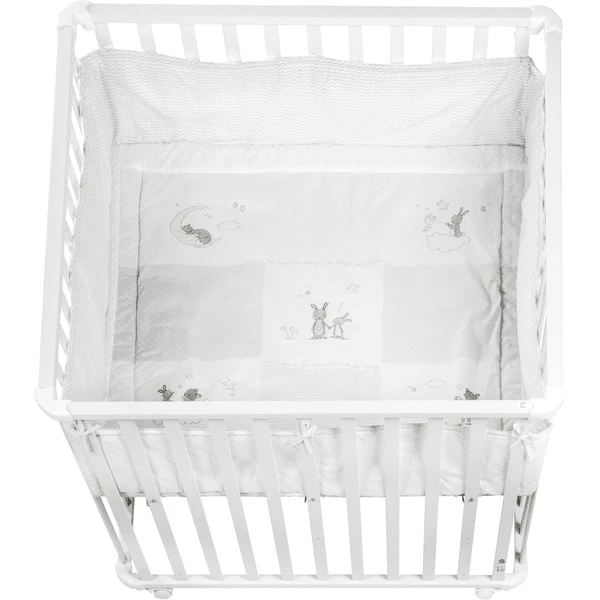 Roba Box 100 X 100 Cm Bianco Fox & Bunny 3 Roba Box 100 X 100 Cm Bianco Fox & Bunny