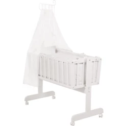 Roba Culla Con Set Biancheria Fox & Bunny, Bianco 8 Roba Culla Con Set Biancheria Fox & Bunny, Bianco -Negozio online Pink Or Blue roba culla con set biancheria fox bunny bianco a173110 2