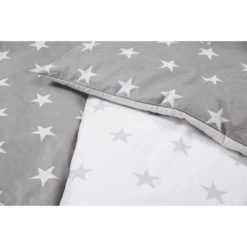 Roba Culla Con Set Biancheria Little Stars, Bianco/grigio -Negozio online Pink Or Blue roba culla con set biancheria little stars bianco grigio a171546 2