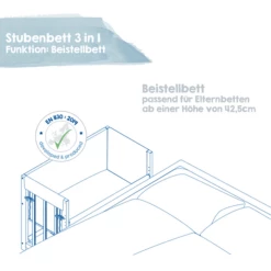 Roba Culla Little Stars 3 In 1, Bianco 9 Roba Culla Little Stars 3 In 1, Bianco -Negozio online Pink Or Blue roba culla little stars 3 in 1 bianco a303907 2