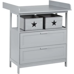 Roba Fasciatoio Hamburg 2 Cassetti Taupe