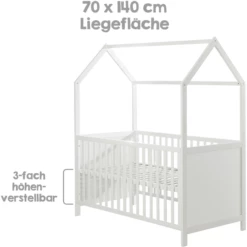 Roba House Letto 70 X 140 Cm Bianco -Negozio online Pink Or Blue roba house letto 70 x 140 cm bianco a307571 4