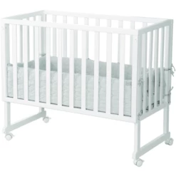 Roba Lettino Co-sleeping 3in1 Con Barriera Frosty Green Stars -Negozio online Pink Or Blue roba lettino co sleeping 3in1 con barriera frosty green stars a315565 1