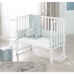 Roba Lettino Co-sleeping 3in1 Con Barriera Frosty Green Stars -Negozio online Pink Or Blue roba lettino co sleeping 3in1 con barriera frosty green stars a315565 4