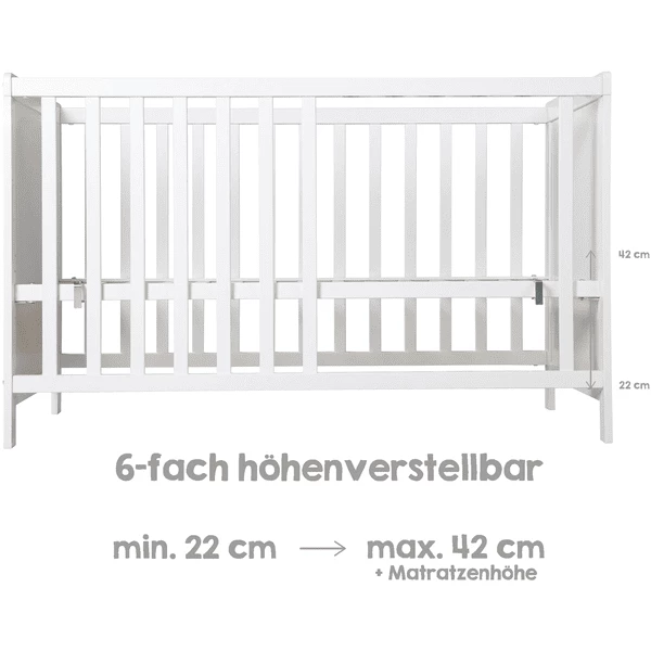 Roba Letto Extra Bianco 60 X 120 Cm Con Materasso 4 Roba Letto Extra Bianco 60 X 120 Cm Con Materasso - immagine 2