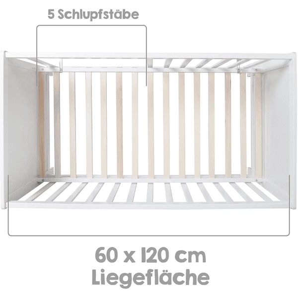 Roba Letto Extra Bianco 60 X 120 Cm Con Materasso 5 Roba Letto Extra Bianco 60 X 120 Cm Con Materasso - immagine 3