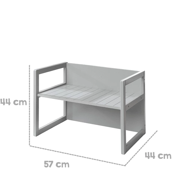Roba Panca/tavolo, Grigio 7 Roba Panca/tavolo, Grigio - immagine 5
