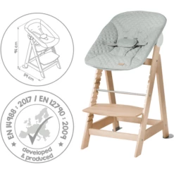 Roba Seggiolone Evolutivo 2 In 1 Born Up Color Legno, Incl. Sdraietta Style Frosty Green -Negozio online Pink Or Blue roba seggiolone evolutivo 2 in 1 born up color legno incl sdraietta style frosty green a410002 4