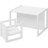 Roba Set 3in1 Tavolo E Sedia - Bianco 1 Roba Set 3in1 Tavolo E Sedia - Bianco -Negozio online Pink Or Blue roba set 3in1 tavolo e sedia bianco a382316
