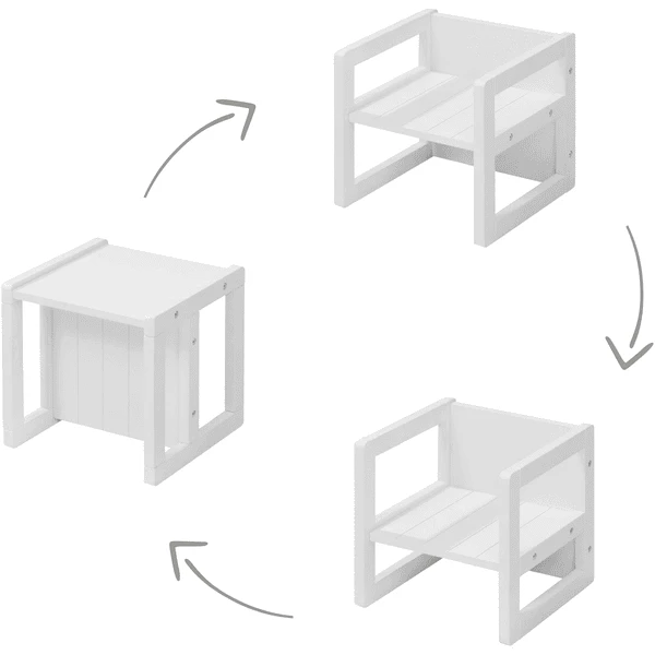 Roba Set 3in1 Tavolo E Sedia - Bianco 5 Roba Set 3in1 Tavolo E Sedia - Bianco - immagine 3