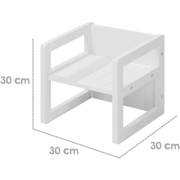 Roba Set 3in1 Tavolo E Sedia - Bianco 7 Roba Set 3in1 Tavolo E Sedia - Bianco - immagine 5