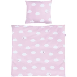 Roba Set Culla 2 Pezzi, Nuvolette Rosa 80 X 80 Cm -Negozio online Pink Or Blue roba set culla 2 pezzi nuvolette rosa 80 x 80 cm a245339 1