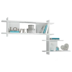 Roba Set Di 3 Mensole Da Parete Nordic Bianco -Negozio online Pink Or Blue roba set di 3 mensole da parete nordic bianco a317216 2